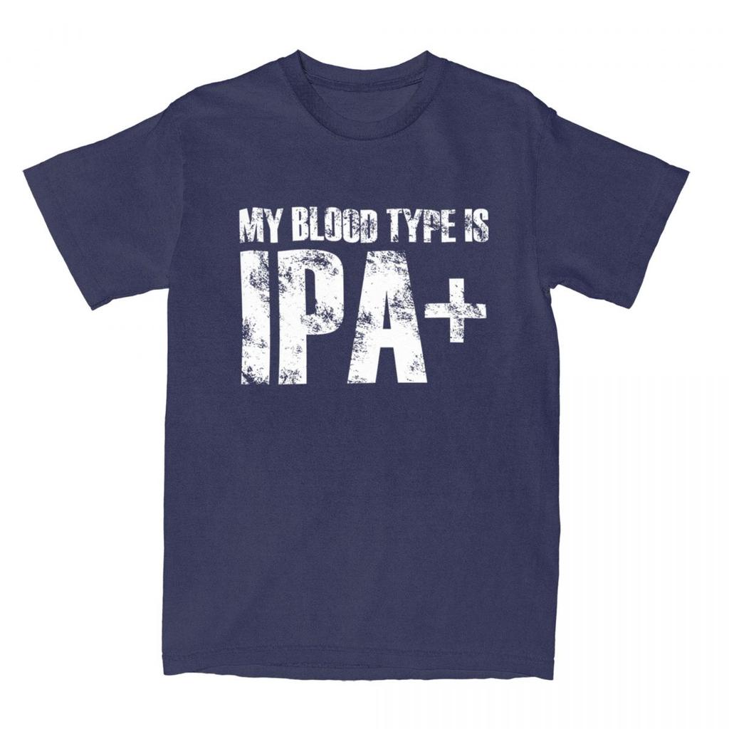 Мужская и женская футболка с надписью «My Blood Type Is Ipa Merch» для любителей крафтового пива, винтажные футболки из 100% хлопка с графическим принтом