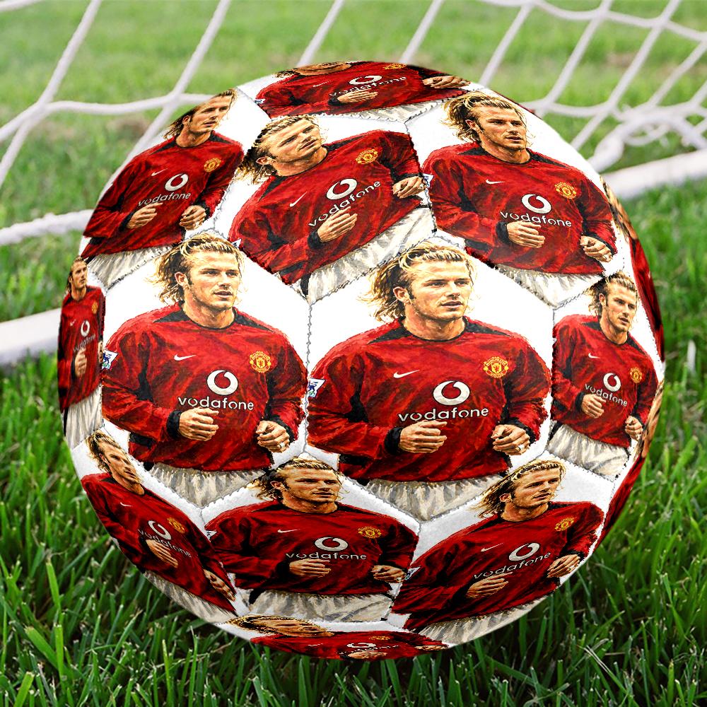 David Manchester United Legend Size 5 Soccer Balls, Anti-Slip, Protective Football, Outdoor Sport, a Unique Gift Suitable for him/her, Birthdays