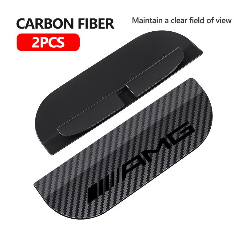AATU1 Carbon Fiber Car Rear View Mirror Rain Eyebrow Shield Sun Visor Accessories For AMG Mercedes Benz GLC GLE GLK W190 W201 C180