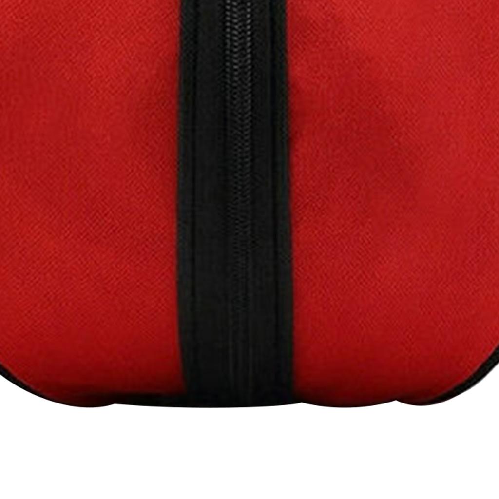 Круглая баскетбольная сумка большой вместимости водонепроницаемая ткань Оксфорд уличная спортивная баскетбольная сумка с эластичным сетчатым карманом красная