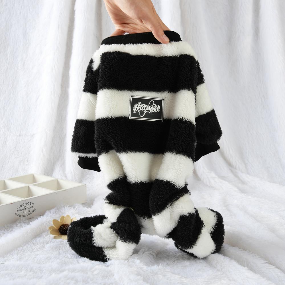 Зимний теплый пуловер, одежда для собак, милое уютное плюшевое пальто с короткими рукавами и четырьмя лапами для щенка, осенняя куртка с котенком