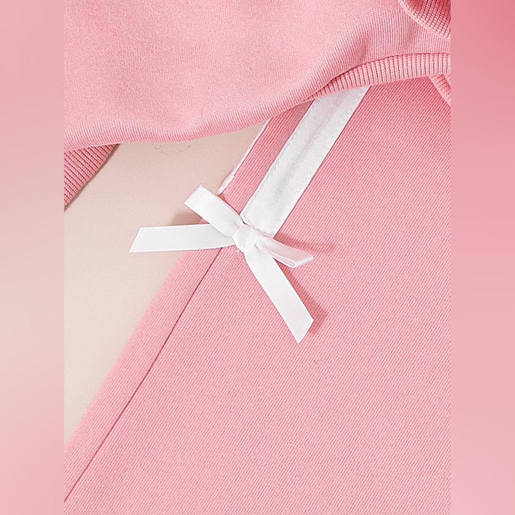 Kids Cartoon Casual Fashion Outfit Set Long Sleeve Top & Pants