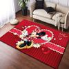 1pc Minnie Pattern Area Rug Soft Flannel Floor Mat for Living Room, Office, Bedroom and Carpet, Sofa Coffee Table Floor Mat