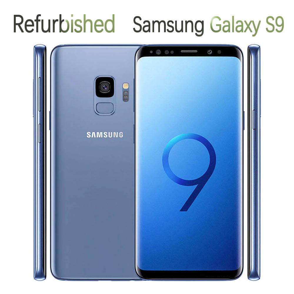 Восстановленный Samsung Galaxy S9 G960F G960U Оригинальный Разблокированный Восьмиядерный 4 ГБ ОЗУ 64 ГБ ПЗУ 12 МП 5,8'' 3000 мАч Смартфон с одной/двумя SIM-картами