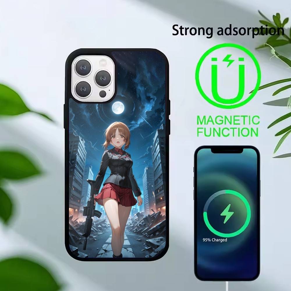 Чехол для телефона G-GIRLS F-Und P-PANZER Для iPhone17,16,15,14,13 Plus,Pro Max Магнитный Для Magsafe Беспроводная Зарядка
