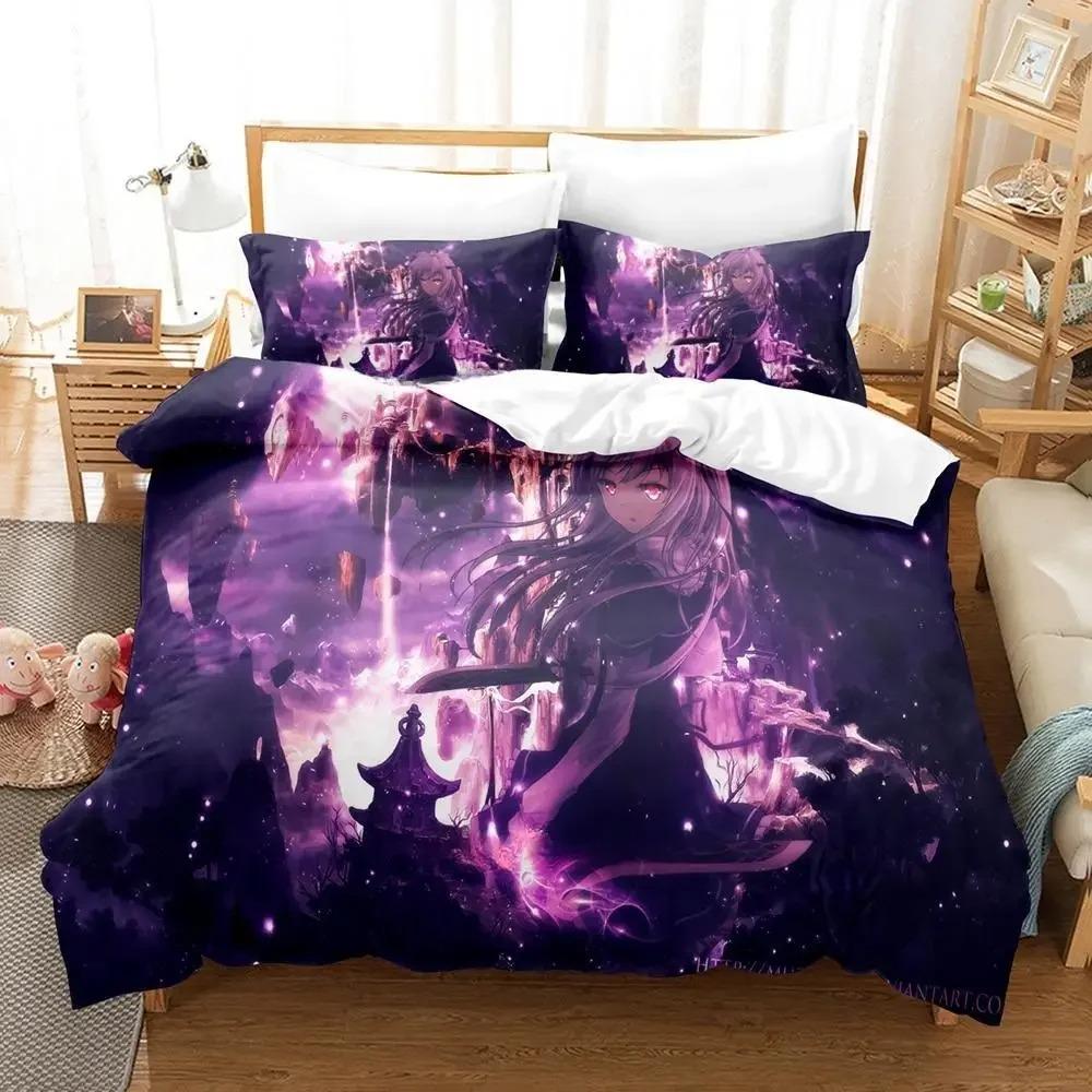 Anime Absolute Duo Bedding Set,Duvet Cover Comforter Bed Set Quilt Cover Pillowcase,King Queen Twin Size Boys Girls Adultse
