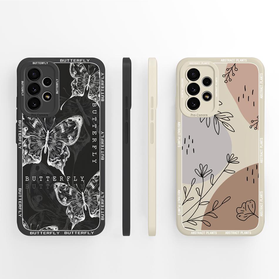 Cute Panda Case For Samsung Galaxy A72 Fundas Camera Protection Back Cover For Samsung A 72 4G 5G Soft Liquid Silicone Bumper