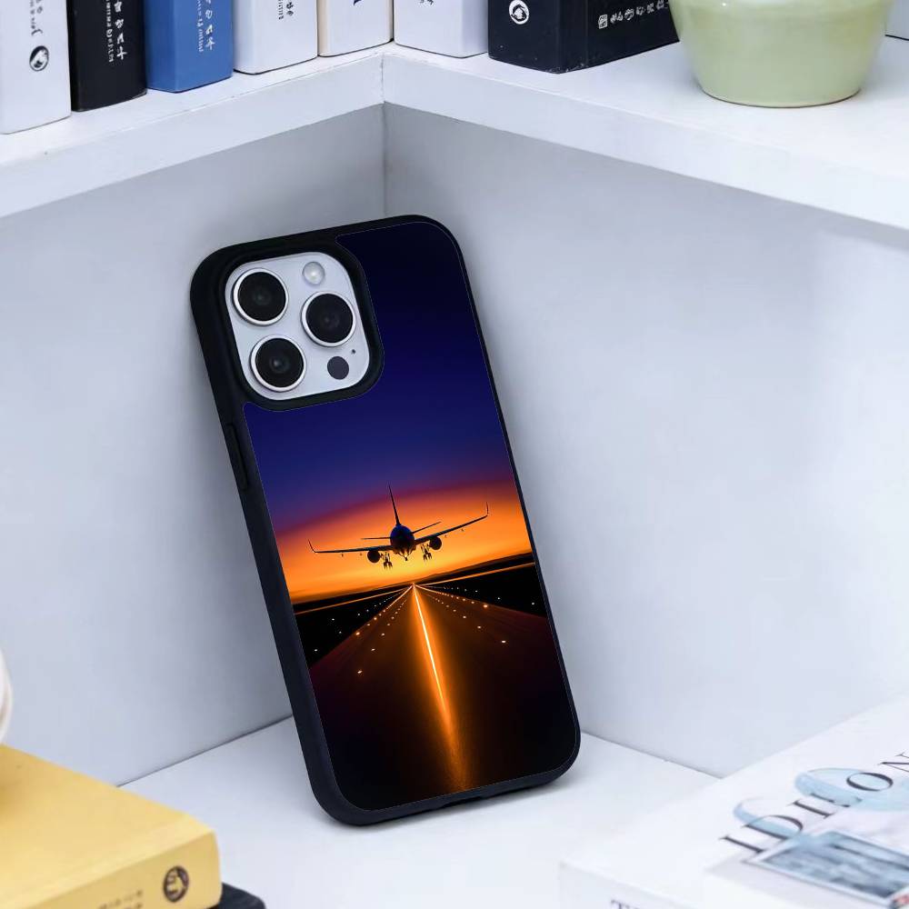 Чехол для телефона 'Самолет' для iPhone 17,16,15,14,13,Pro,Max,Plus,Магнитный для Magsafe Беспроводная зарядка