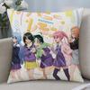 Anime Shiunji Family Cushion Cover Cushion Covers Natural Linen Breathable Sofa Bedroom Decor Pillowcase