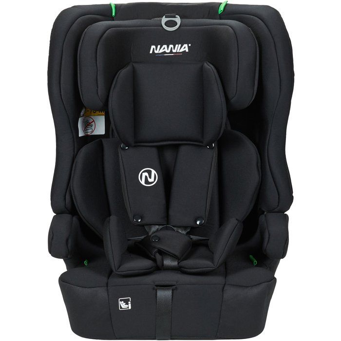 Siege auto - NANIA - RIO - Groupe 1/2/3 - 76-150 cm - I-Size - Réducteur - Noir