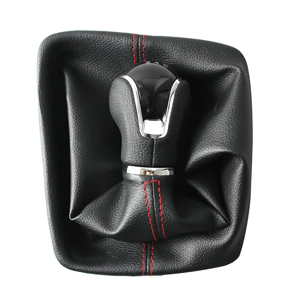 for Seat Leon III MK3 2012-2020 LHD with Shifter Level Stick Gaiter Boot Dust Cover 5/6 Speed Gear Shift Knob New