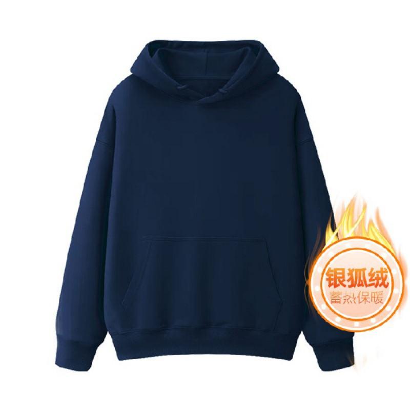 Mens Oversized Hooded Sweatshirt 420g Heavyweight Cotton Blend Loose Fit Fall Casual Pullover