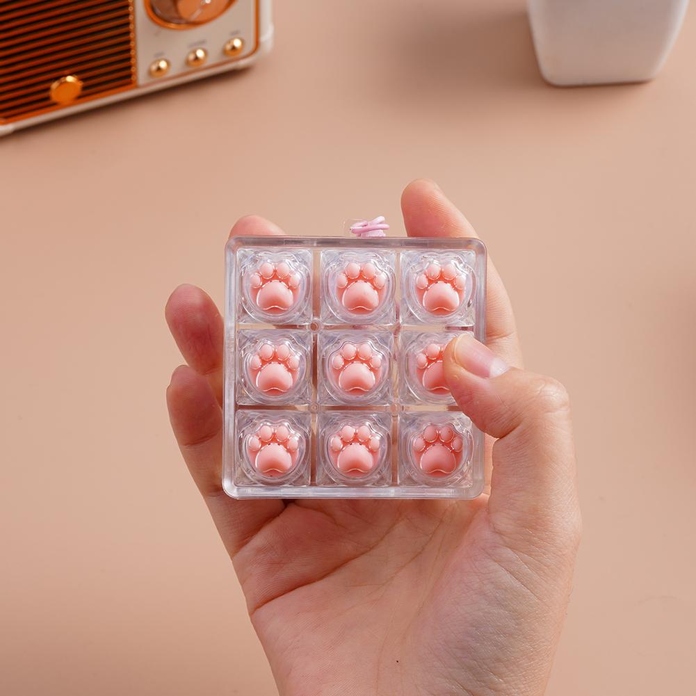 Брелок-брелок с клавишей клавиатуры Декомпрессия DIY Колпачки для клавиш Кнопка в виде лапки кошки Колпачок для клавиши Игрушка-кликер Расслабляющая сенсорная игра