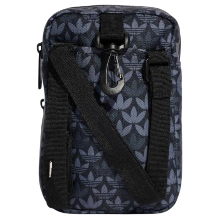 New Adidas Originals Recycled Polyester Plain Weave Fabric Crossbody Bag, Shoulder Bag Regular Unisex Black IU0011