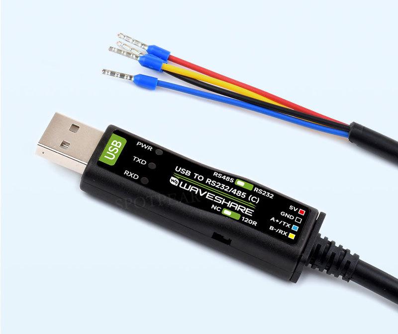 Промышленный 2-метровый последовательный кабель USB - RS232/485 с поддержкой 3,3 В/5 В, чип FT232RNL