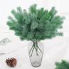 Plastic Gift Box Branch For Home Wedding Party 16 Fork Bouquet Artificial Plant Pine Needle Grass