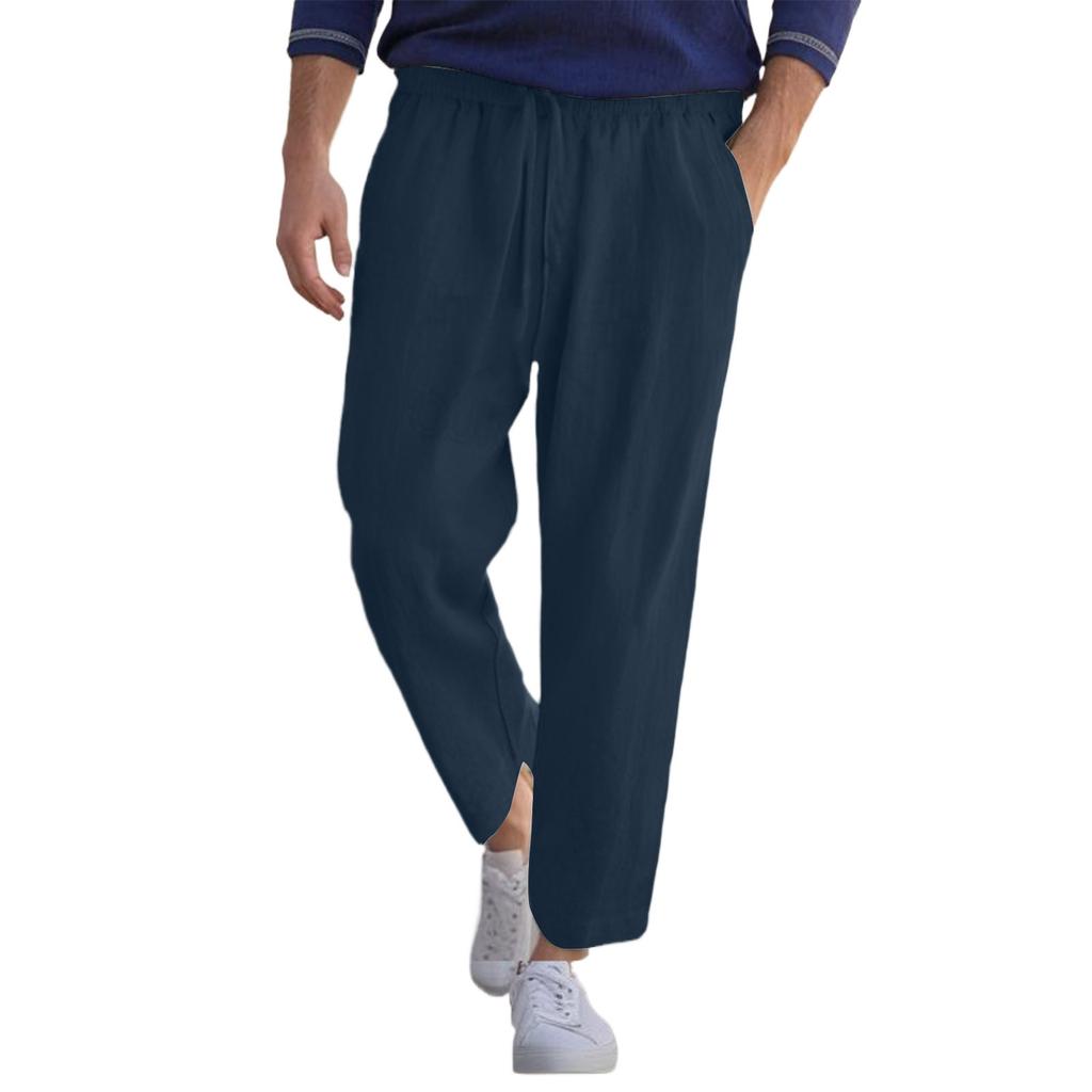 Мужские комбинезоны, повседневные брюки с несколькими карманами и завязками, походные брюки, хлопковые саржевые брюки