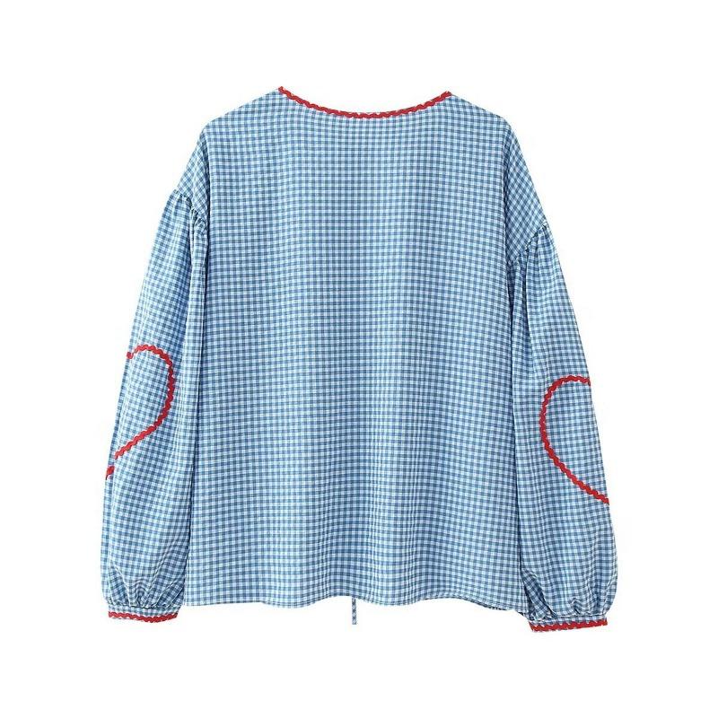 Весенне-осенняя женская рубашка больших размеров, модная повседневная клетчатая рубашка с сочетанием цветов