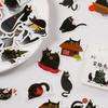 Kawaii Black Cat Stickers Items Decoration DIY Handbook Stickers Boxed Cute Stickers Korean Stationery