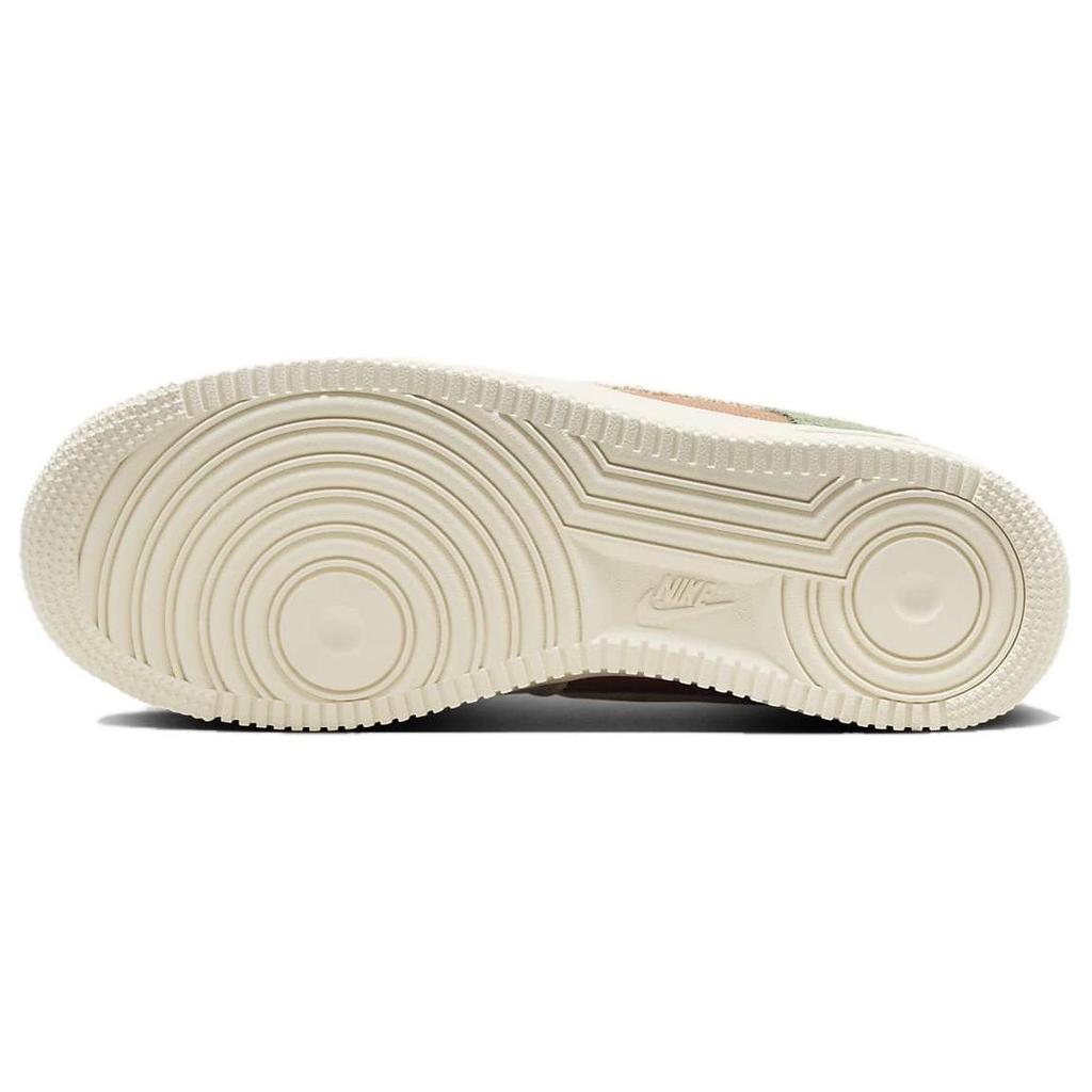 Nike Air Force 1 07 LX Oil Green Terra Blush Женские кроссовки Коричневый кунжут Бледно-слоновая кость FZ3782-386