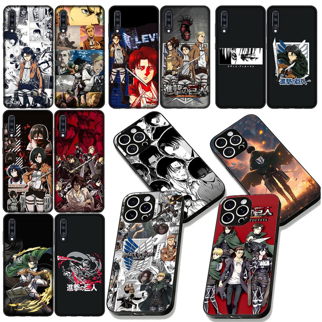 Чехол для телефона Eren Jaeger Levi Attack on titan для Samsung Galaxy S25 Edge S24 S23 FE Plus Ultra A16 A15 A55 A57 5G