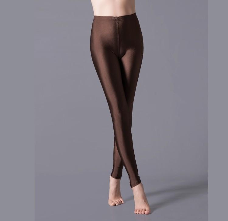 Women Leggings Girl Slim Cropped Trousers High Elasticity Skinny Casual Pants Dance Performance Trousers