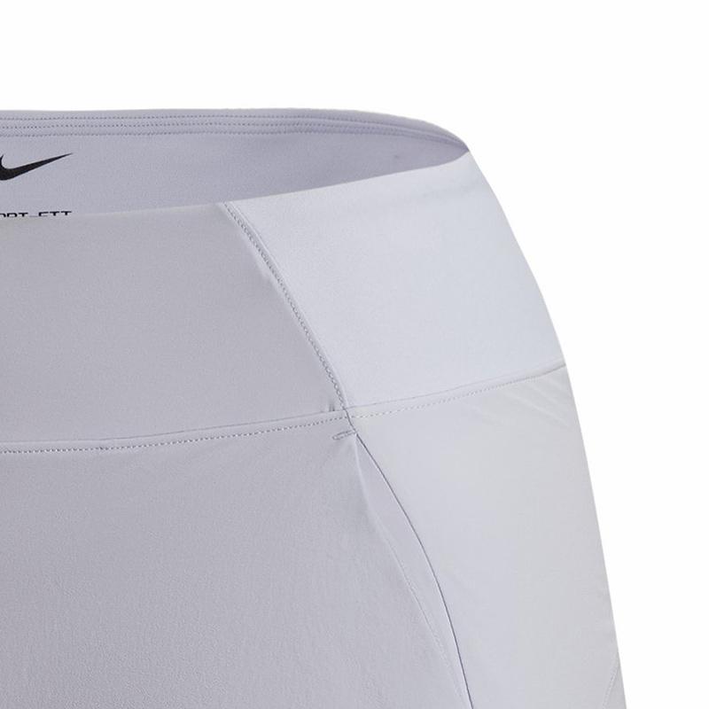 Nike Dri-Fit однотонная, со средней талией, быстросохнущая, спортивная, дышащая, повседневная юбка, женские юбки светло-фиолетового цвета DV9456-536
