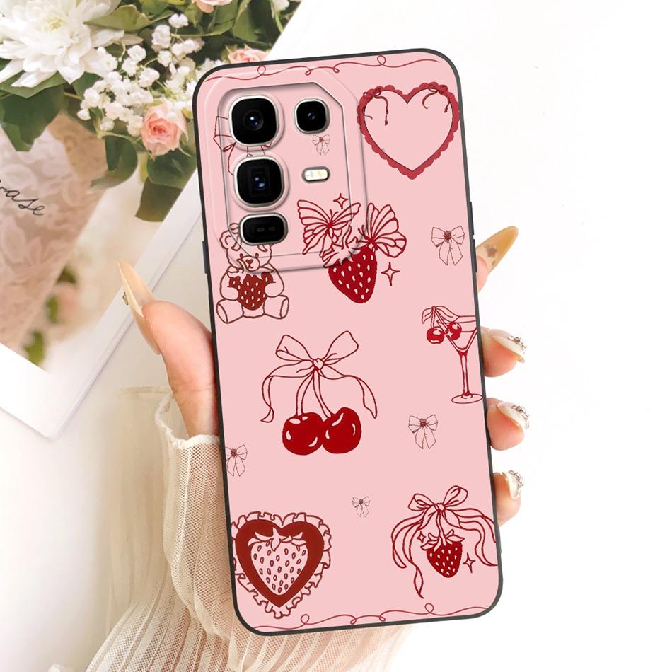 For Infinix Note 50 Pro+ Cute Cat Flower Cartoon Phone Case For Infinix Note 50 Pro Plus X6856 Shockproof Soft Silicone Bumpers