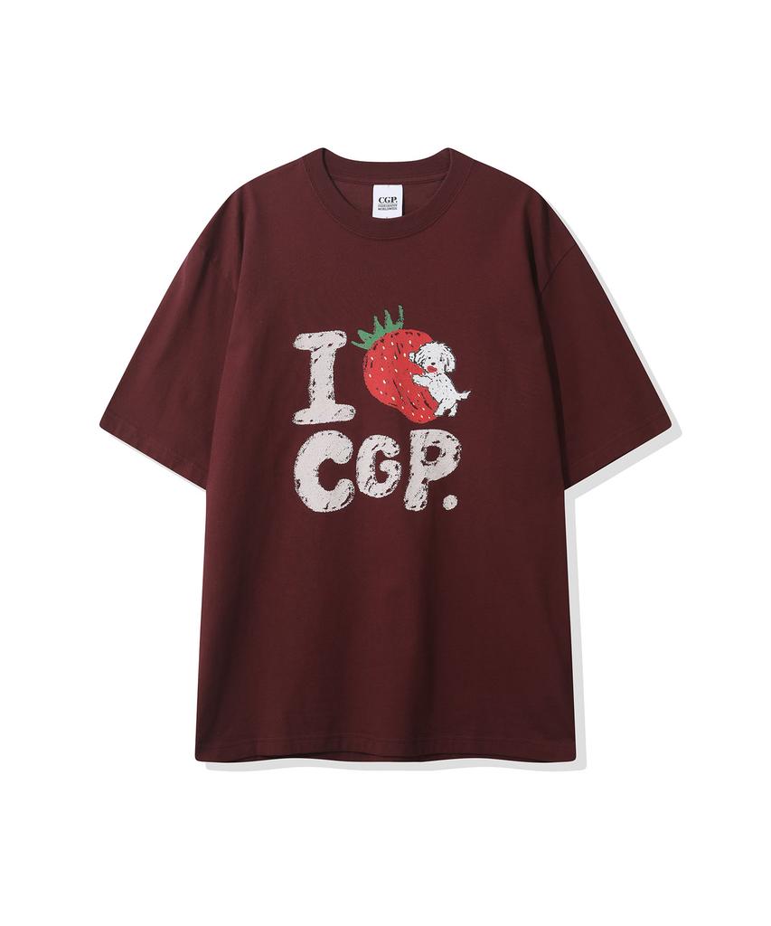 CGP Berry Cute Short Sleeve T-Shirt - Burgundy