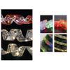 Festive Ribbon Bows with LED Tape Lights for Christmas 2M/20 LEDs Silver
