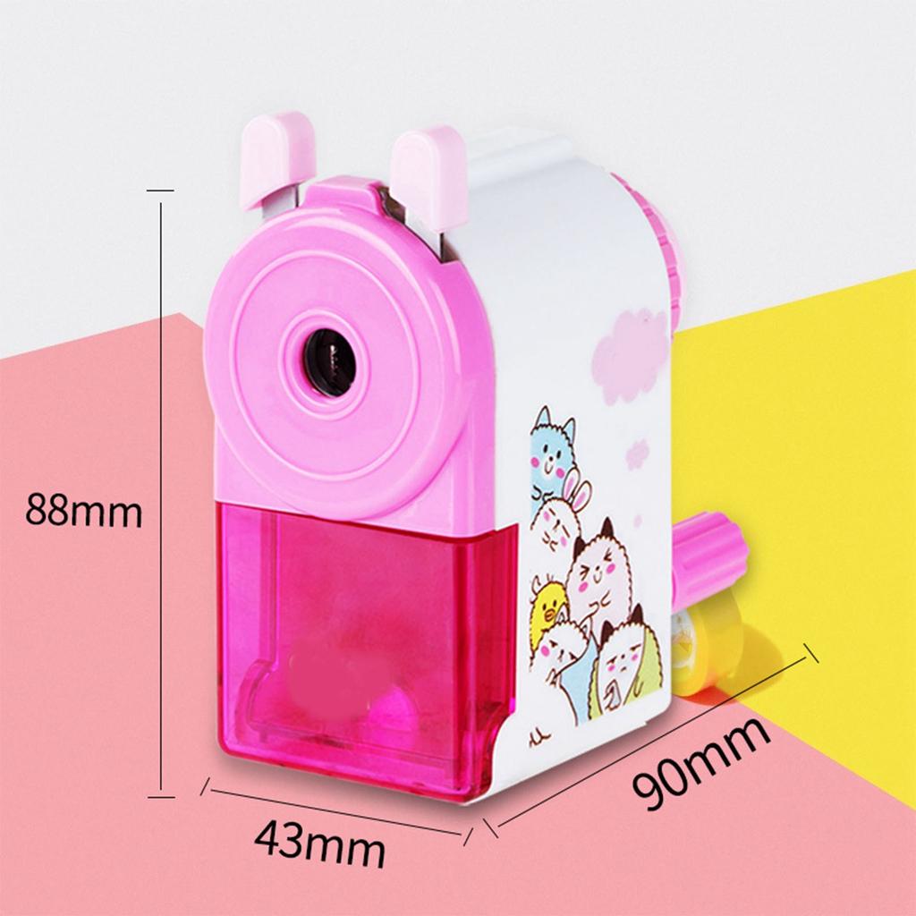 Rotating Pencil ener Cute Portable Efficient Hand Crank Manual Pencil ener for Students