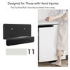 Metal Foot Pull Handle Under Cabinet Pull for Trash Drawers Convenient & Hygienic Solution for Kitchen & Bathroom Use
