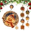 Christmas Wall Hanging Decor Suction Cup Window Light, 7.8-Inch Double-Layer Warm LED Party Ornament Battery Powered Light for Holiday Glass Windows,