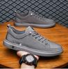 Мужская обувь, новый тренд, ледяной шелк, повседневная обувь из ленивой ткани, осенне-весенняя дышащая обувь на плоской подошве, парусиновые модные кроссовки H463