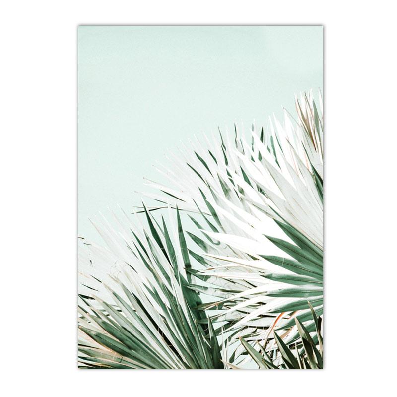 Зеленые листья кактус мечеть марокко дверь плакаты принты холст картины исламская каллиграфия настенное искусство картины декор гостиной