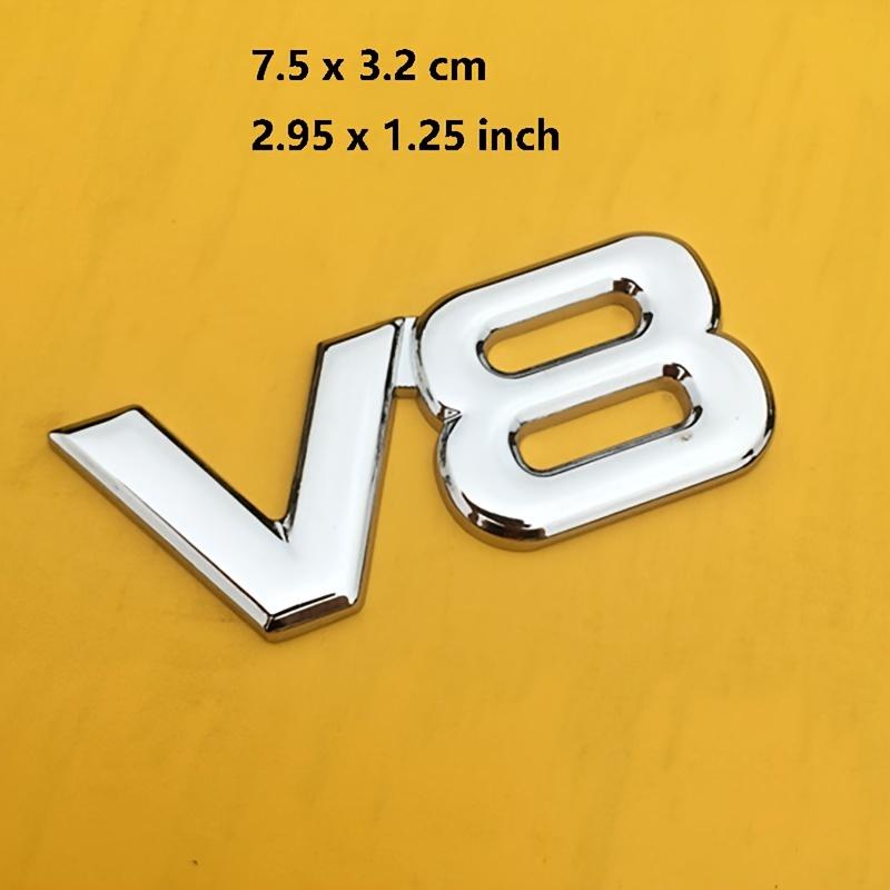 Металлическая наклейка-значок V8 на крыло Для V8 Racing Emblem Авто Для Автомобиля Мотоцикла Грузовика Внедорожника
