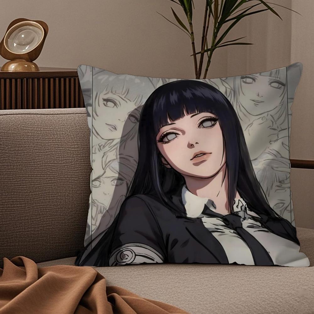Cool HHyuga HHinata Pillow Case Silky elegant Comfort Sofa Bed Invisible zipper