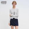 Teenie Weenie 2025 Autumn Lace Collar Knit Cardigan