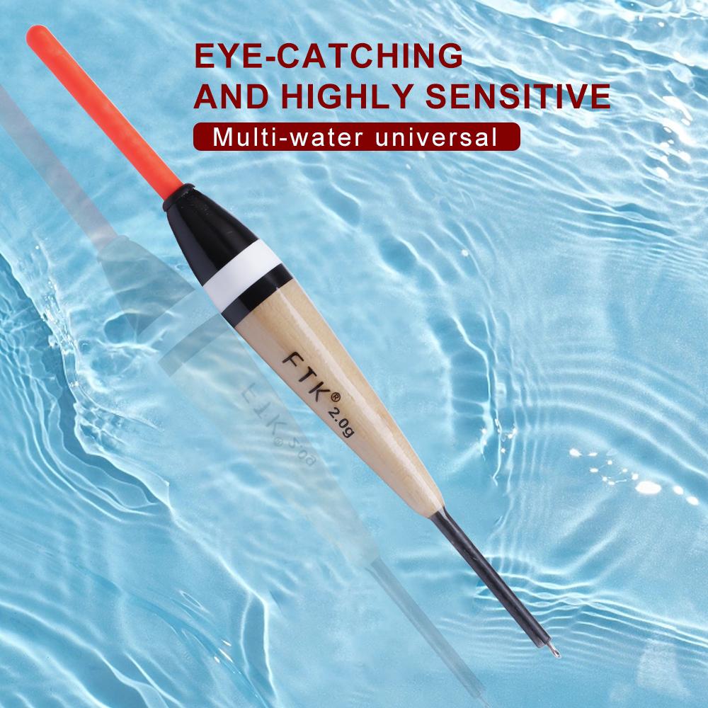 FTK 5 шт. Поплавок для рыбалки из древесины павловнии 2г 3г 4г Плавающий вертикальный поплавок Аксессуары для ловли карпа 14см-15см