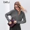 Женский вязаный пуловер с капюшоном и длинным рукавом Betu
