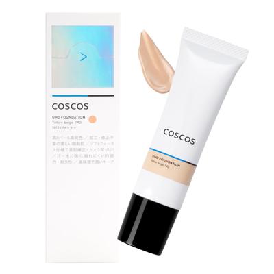 COSCOS UHD Foundation 742 Желто-бежевая жидкая основа для желтой корейской фарфоровой кожи Содержит CICA Cosplay COSCOS All-in-one Skin, Skin,
