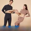 Plus Size Sherpa Thermal Underwear Set - Velvet Thick, Half Turtleneck for Men & Women