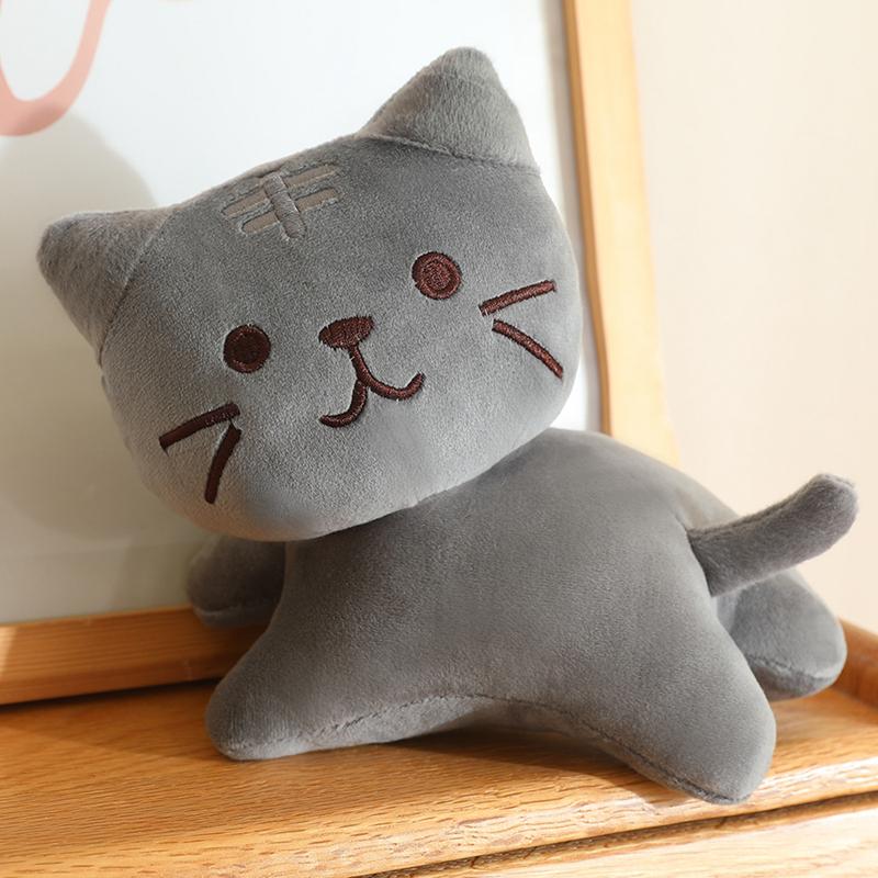 Милая Плюшевая Игрушка Кошка Мягкие Котята 4 Цвета Оранжевый Кот Игрушки Лежащий Кот Игрушка Мягкие Плюшевые Животные Игрушки Подарки для Детей Подарки на День Рождения