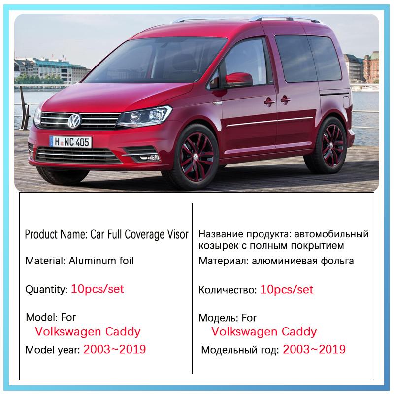 Для Volkswagen VW Caddy Mk2 Maxi 2003 ~ солнцезащитные козырьки с полным покрытием Shuttle California автомобильные аксессуары авто козырек лобового стекла 2007
