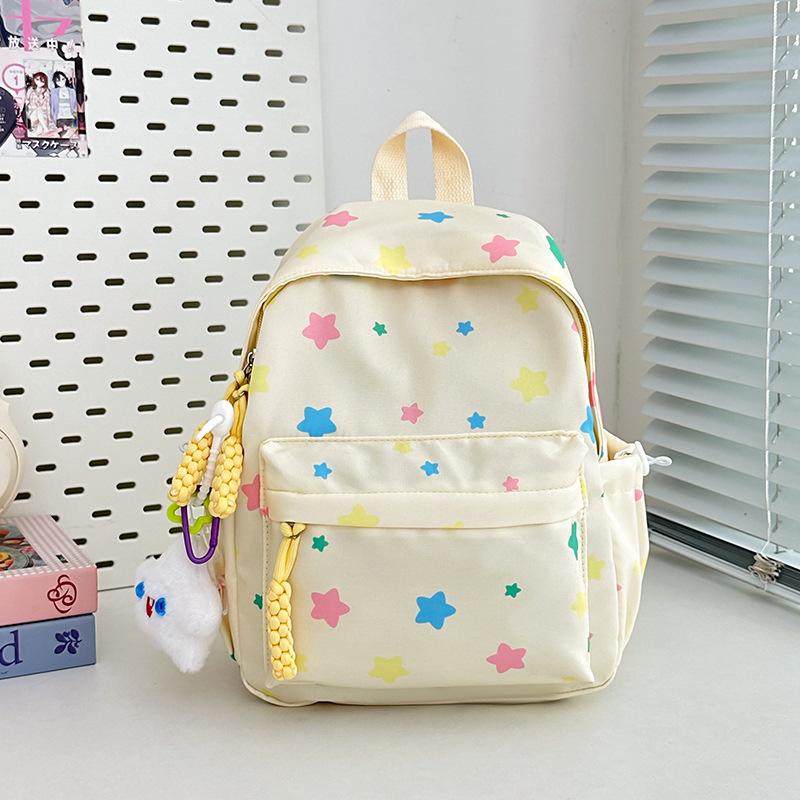Новый высококачественный, свежий и милый, цветной рюкзак со звездами, рюкзак большой вместимости для старшеклассника