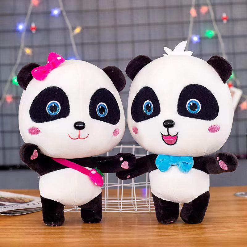 Мягкая плюшевая игрушка Baby Bus Panda Kiki Miu Miu, 22/30/50 см, мягкий и удобный плюшевый автобус, милый подарок на день рождения для детей.