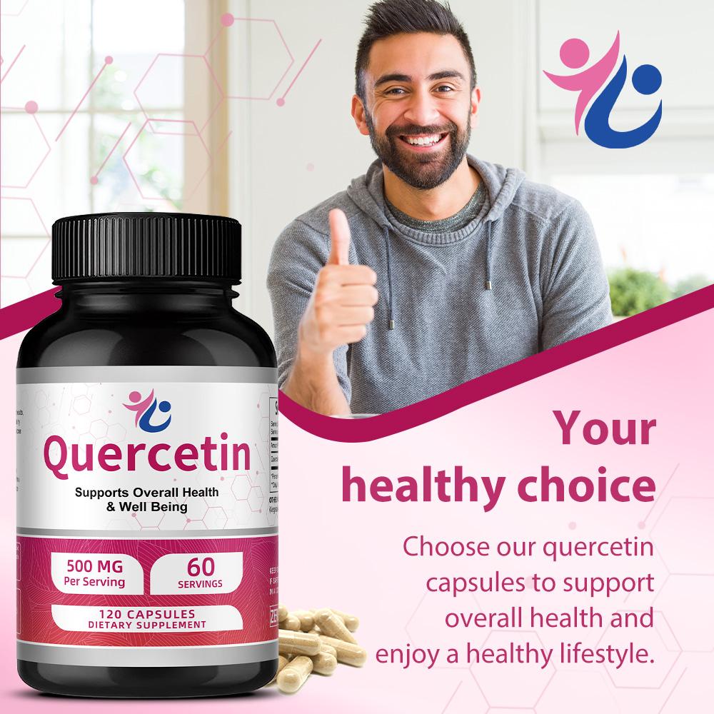 Quercetin 500 Mg Capsules, 120 Capsules