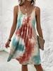 Европейское и американское безрукавное свободное платье-жилет с tie-dye - Мода Весна/Лето 2026
