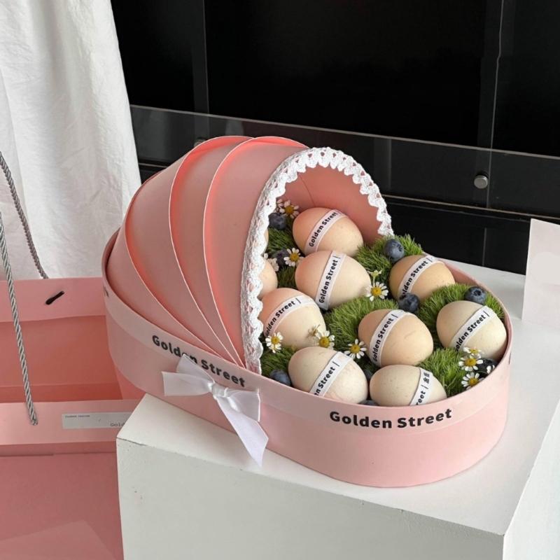 Корзина-органайзер для детского праздника, пустая корзина-люлька, подарочная коробка, картонная корзина для цветов, коробка для цветочной композиции для детского праздника, свадьбы