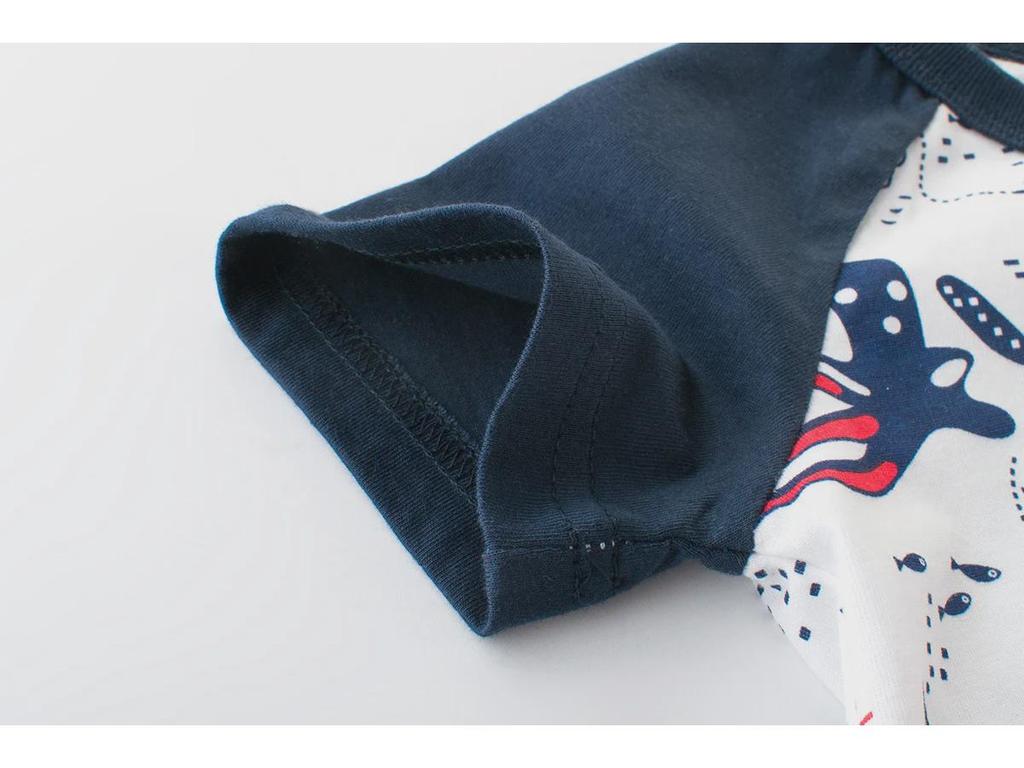 Летние футболки для мальчиков в корейском стиле — модная детская одежда с короткими рукавами